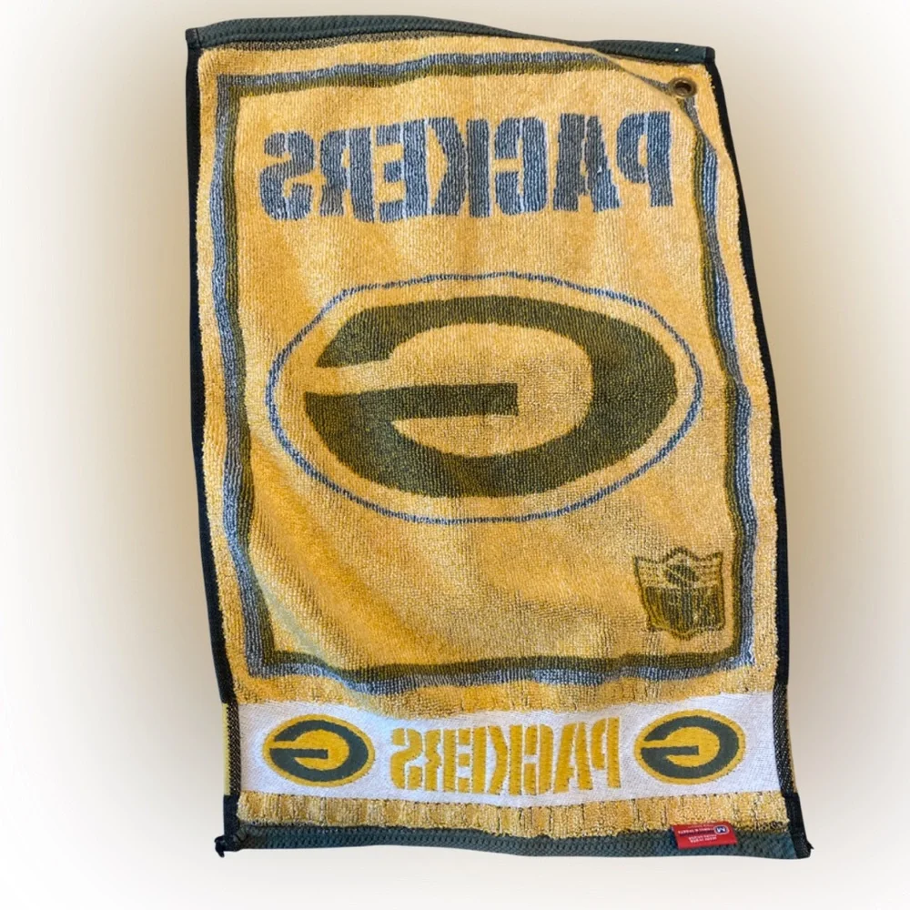 Rare Vintage NFL Green Bay Packers Kitchen Bath Hand Towel